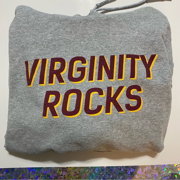 ✨SOLD✨Virginity Rocks Gray Hoodie - Picture 3 of 6
